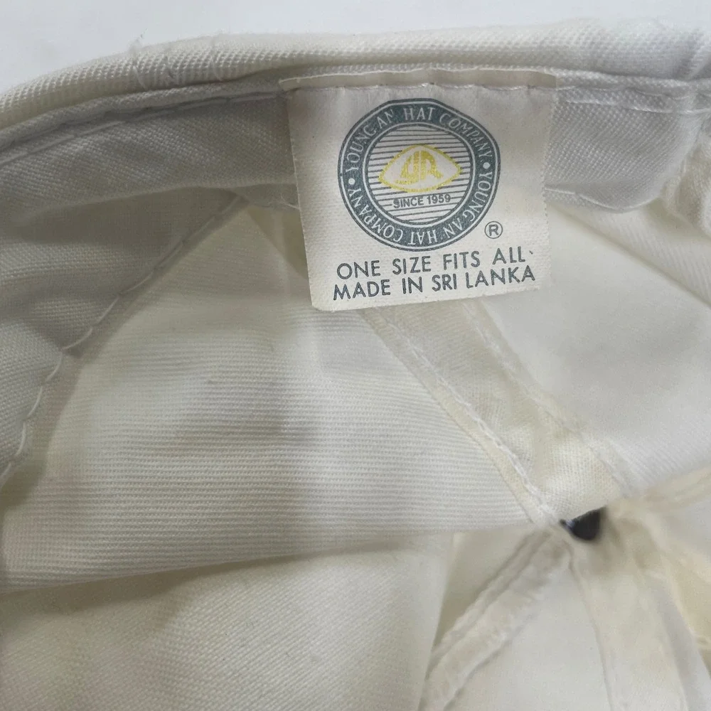 Vintage Snowsnake Ski Resort White Rope Snapback‎ Hat Young An Hat Co Mens OSFA